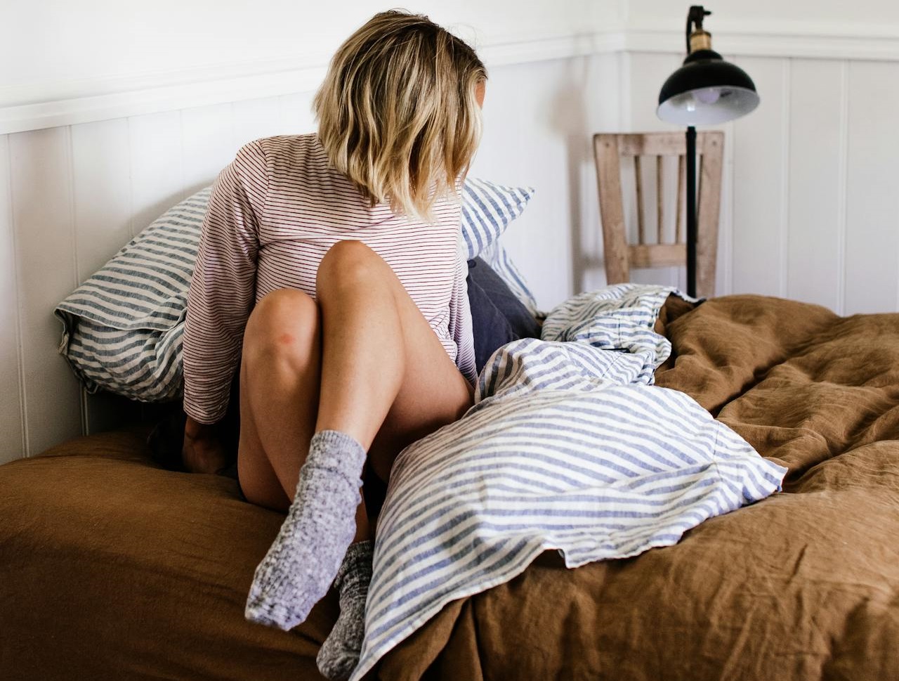 Mettre des chaussettes au lit pour mieux dormir