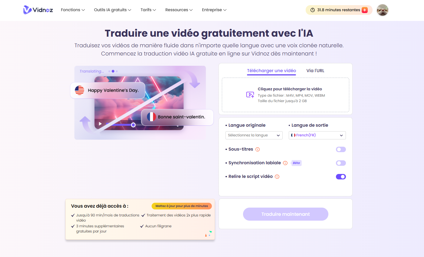 traducteur video