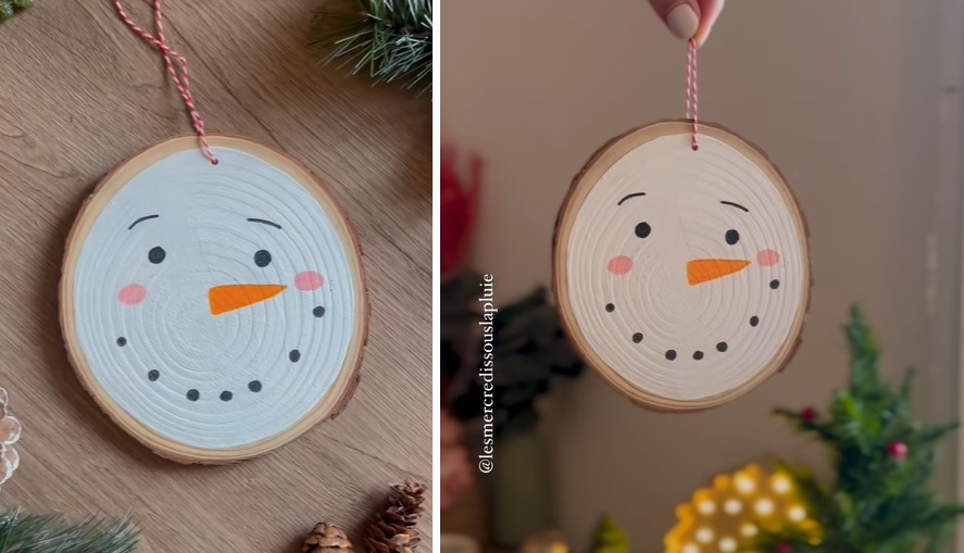 Comment faire un bonhomme de neige déco en bois facile ?