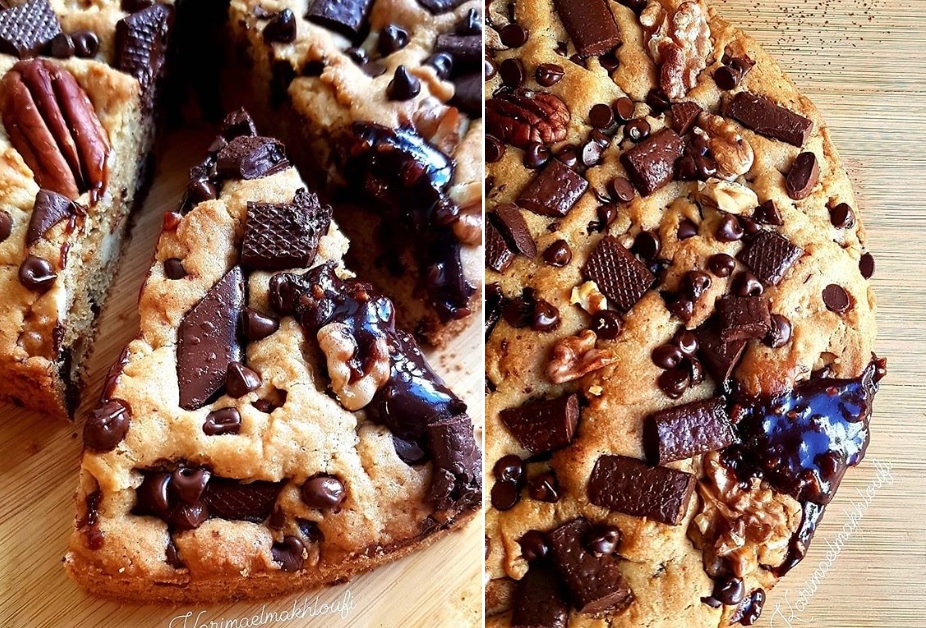 Recette de cookie cake