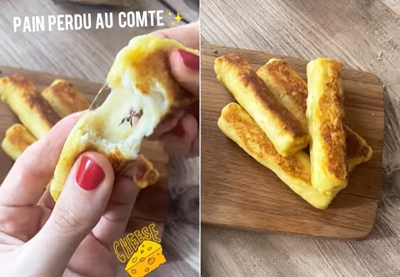 Recette de pain perdu au comté facile et rapide à faire