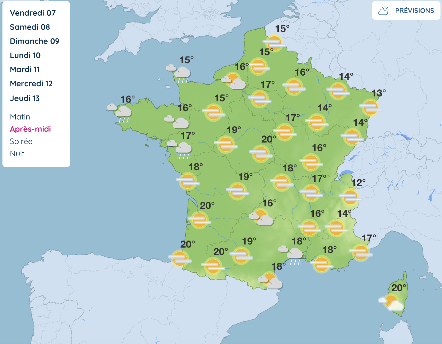Météo de la semaine prochaine : entre ciel gris et douceur printanière, voici le temps qu'il fera en France