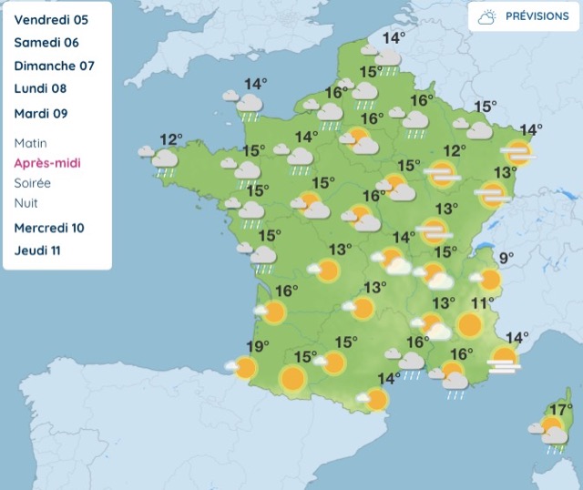 Météo : ce que réserve vraiment la semaine prochaine entre pluie au nord et douceur au sud
