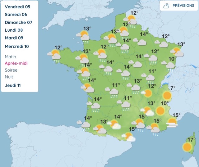 Météo : ce que réserve vraiment la semaine prochaine entre pluie au nord et douceur au sud