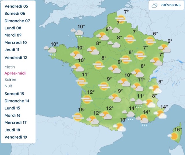Météo : ce que réserve vraiment la semaine prochaine entre pluie au nord et douceur au sud