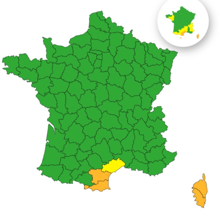 Pluie-inondation&nbsp;: voici les 4 d&eacute;partements en vigilance orange ce lundi 19 janvier