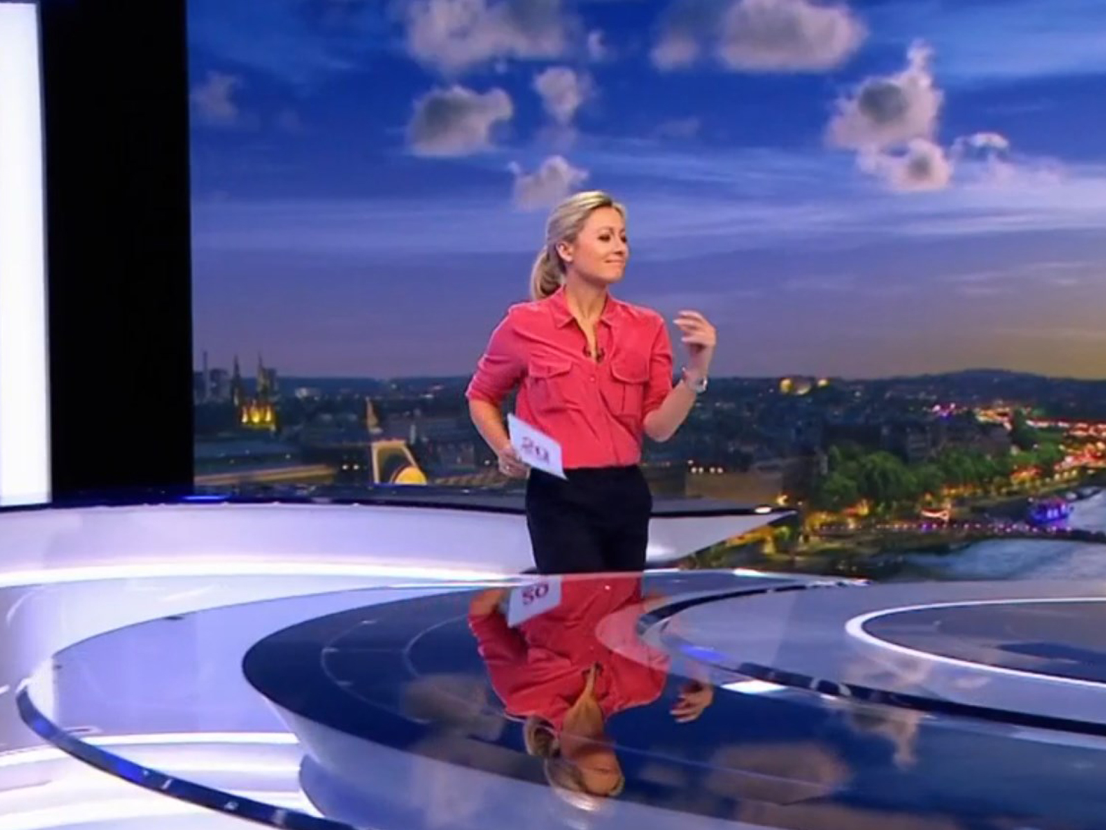 Anne‑Sophie Lapix quitte le 20 h avec élégance et un dernier pas de danse