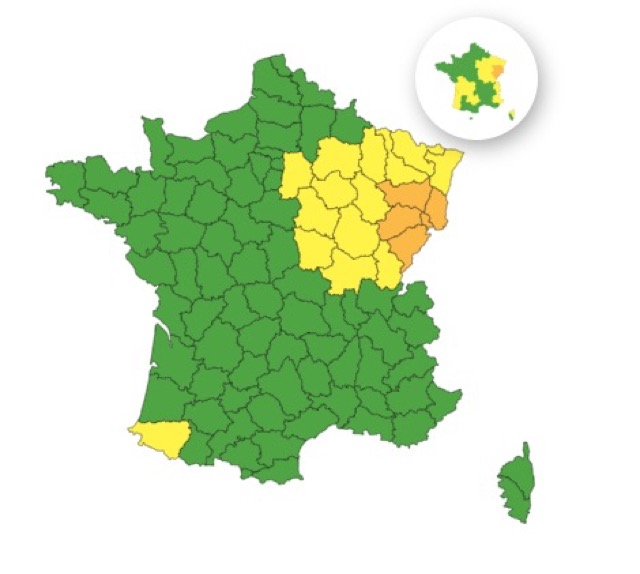 Météo : 5 départements en vigilance orange pour pluie et inondations ce jeudi 21 août
