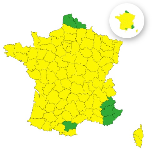 Orages : 89 départements en vigilance jaune ce vendredi
