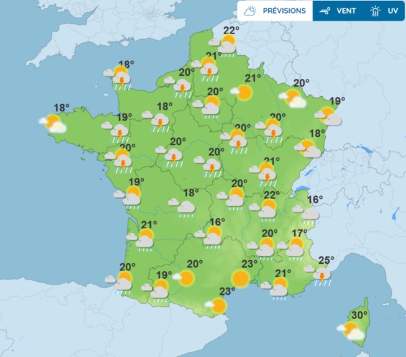 Prévisions météo : quel temps fera t-il lundi 1er septembre ?