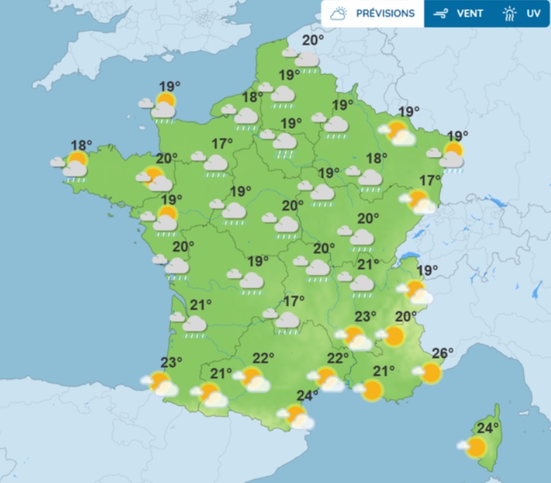 Prévisions météo : quel temps fera t-il mardi 2 septembre ?