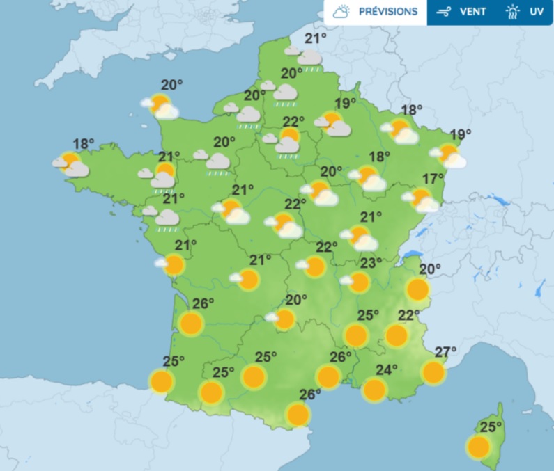 Prévisions météo : quel temps fera t-il mercredi 3 septembre 2025