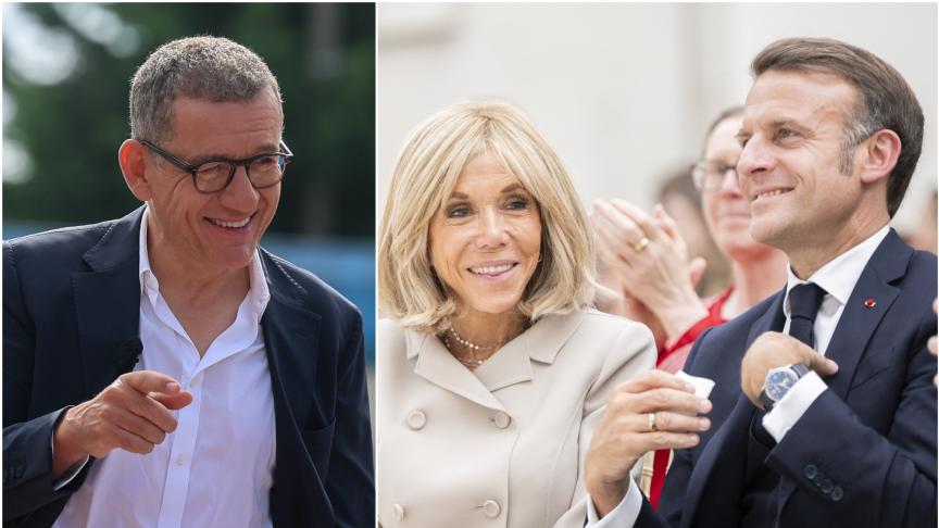 Brigitte et Emmanuel Macron interrompent leurs vacances pour Dany Boon et croisent une star de TPMP