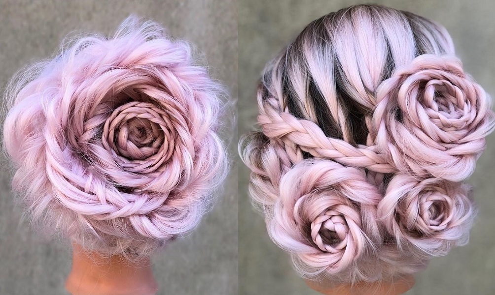 Ces coiffures tressées en forme de rose sont plus faciles à faire soi-même que vous ne le pensez