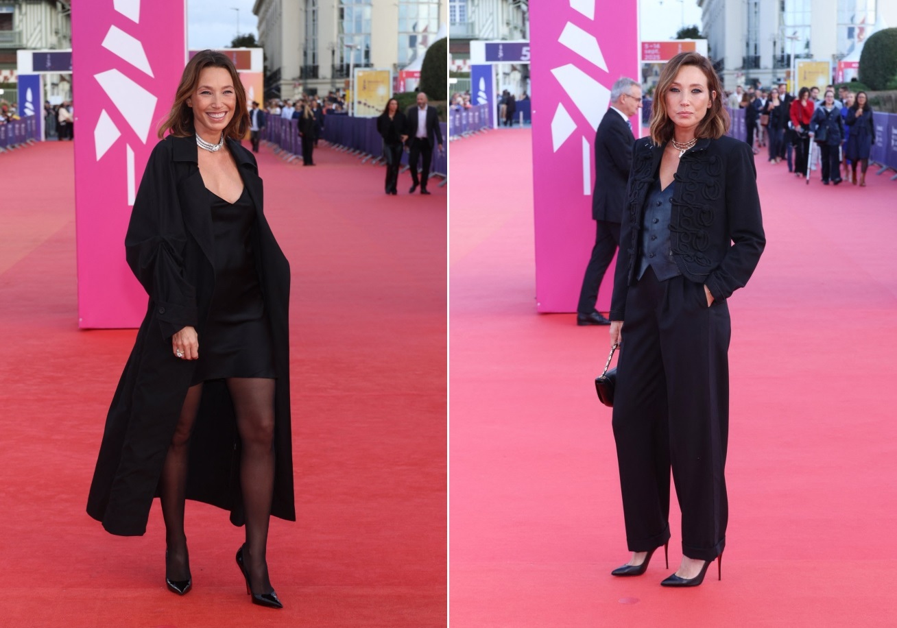 Mini-robe noire et perles XXL : Laura Smet électrise le Festival de Deauville