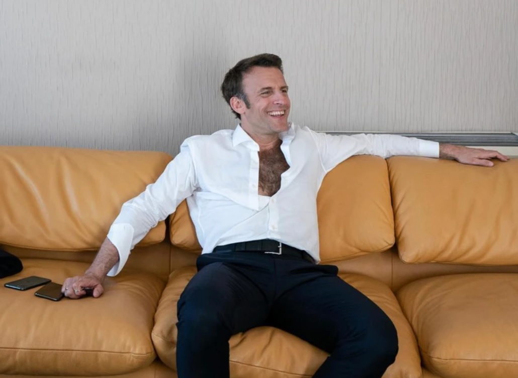 C’est sensuel… : ces images inédites d’Emmanuel Macron qui font parler dans Quotidien