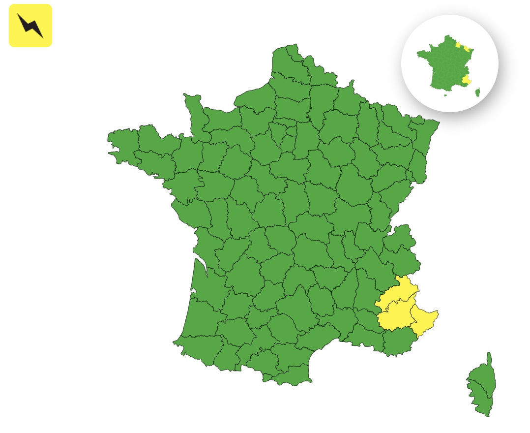 Orages : voici les 3 départements placés en vigilance jaune ce mercredi 24 septembre