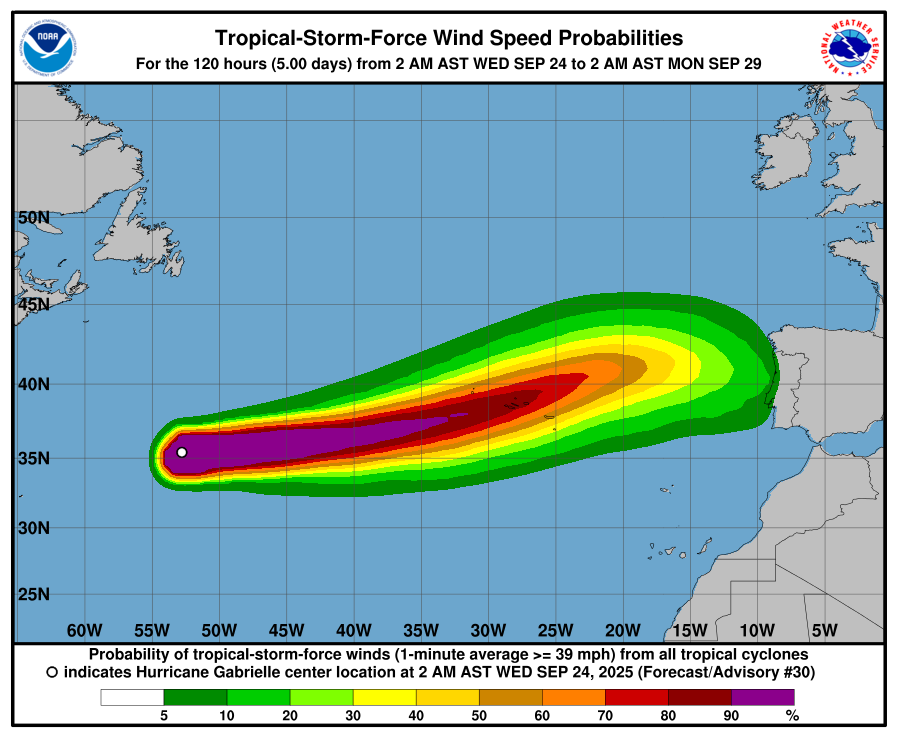 Ouragan Gabrielle : quel impact réel en France ce week-end ?