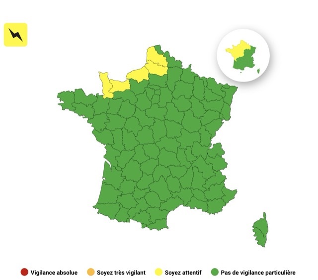 Orages : voici les 5 départements placés en vigilance jaune ce samedi 4 octobre 2025