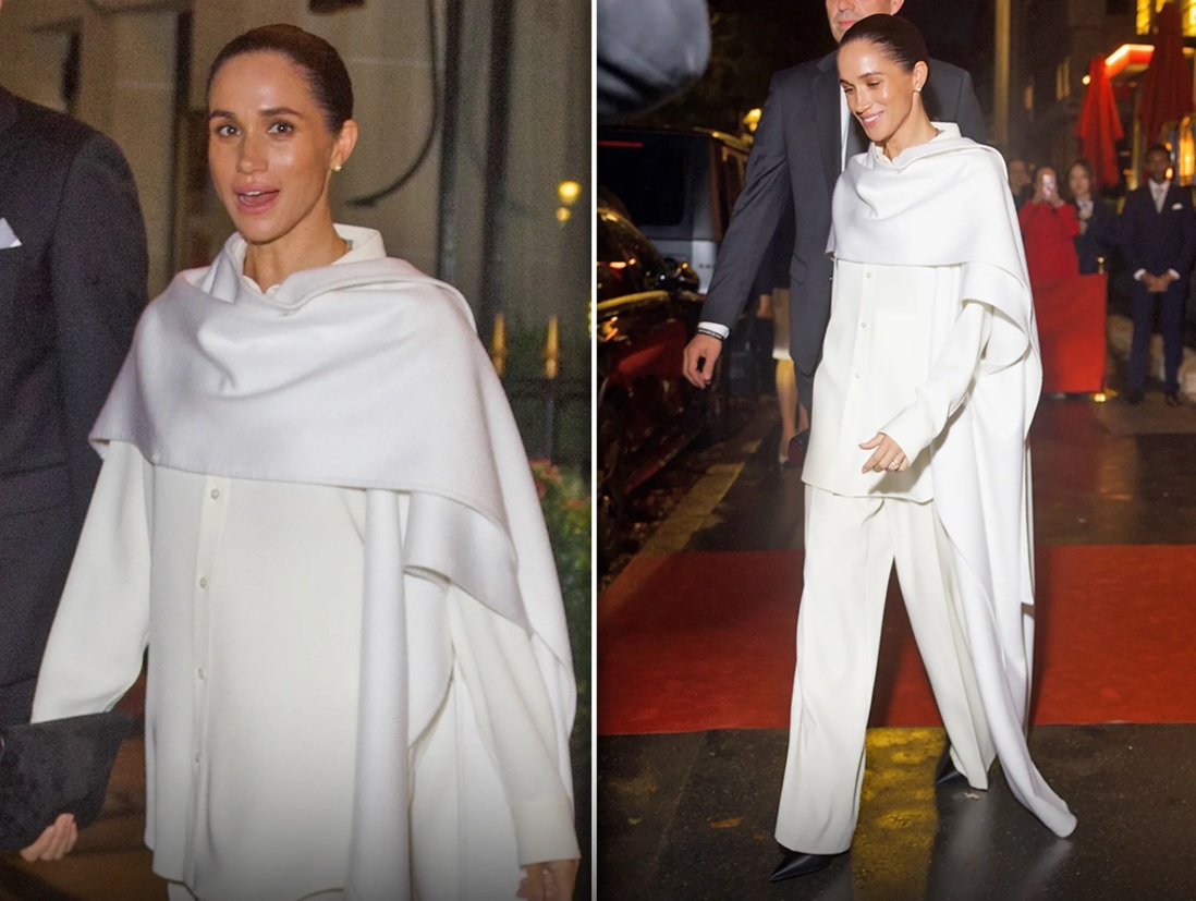 Meghan Markle crée la surprise au défilé Balenciaga à la Fashion Week de Paris