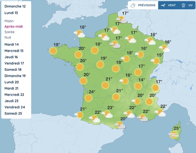 Météo, entre soleil et pluie : voici le temps qu'il fera cette semaine
