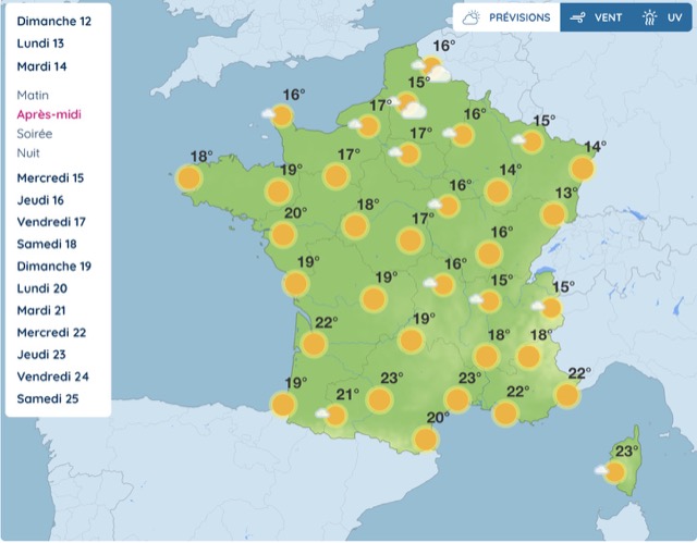 Météo, entre soleil et pluie : voici le temps qu'il fera cette semaine
