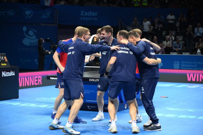 Tennis de table : les frères Lebrun offrent à la France son premier titre européen depuis 1998
