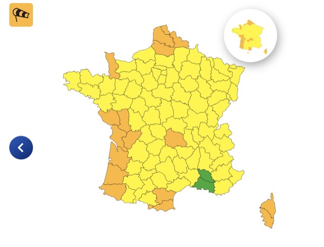Vents violents : voici les 16 départements placés en vigilance orange ce jeudi 23 octobre 2025