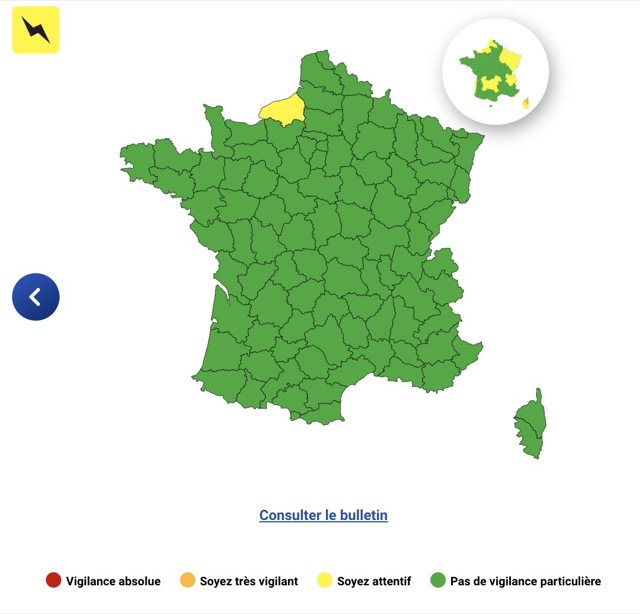 Orages : voici le département en vigilance jaune ce vendredi 24 octobre 2025