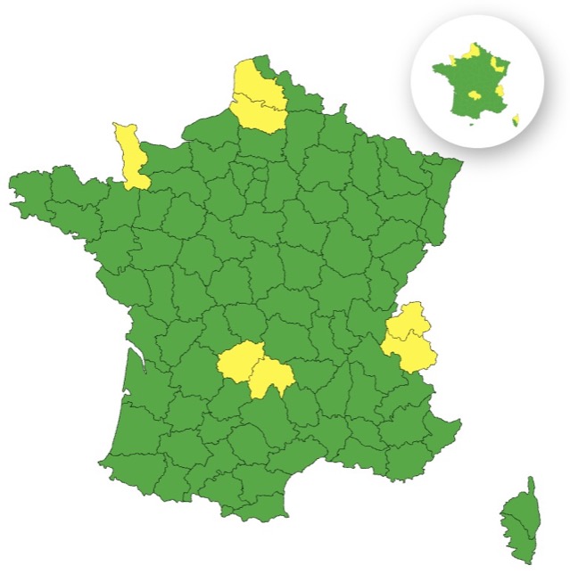Vents violents : voici les 3 départements placés en vigilance jaune ce samedi 25 octobre 2025