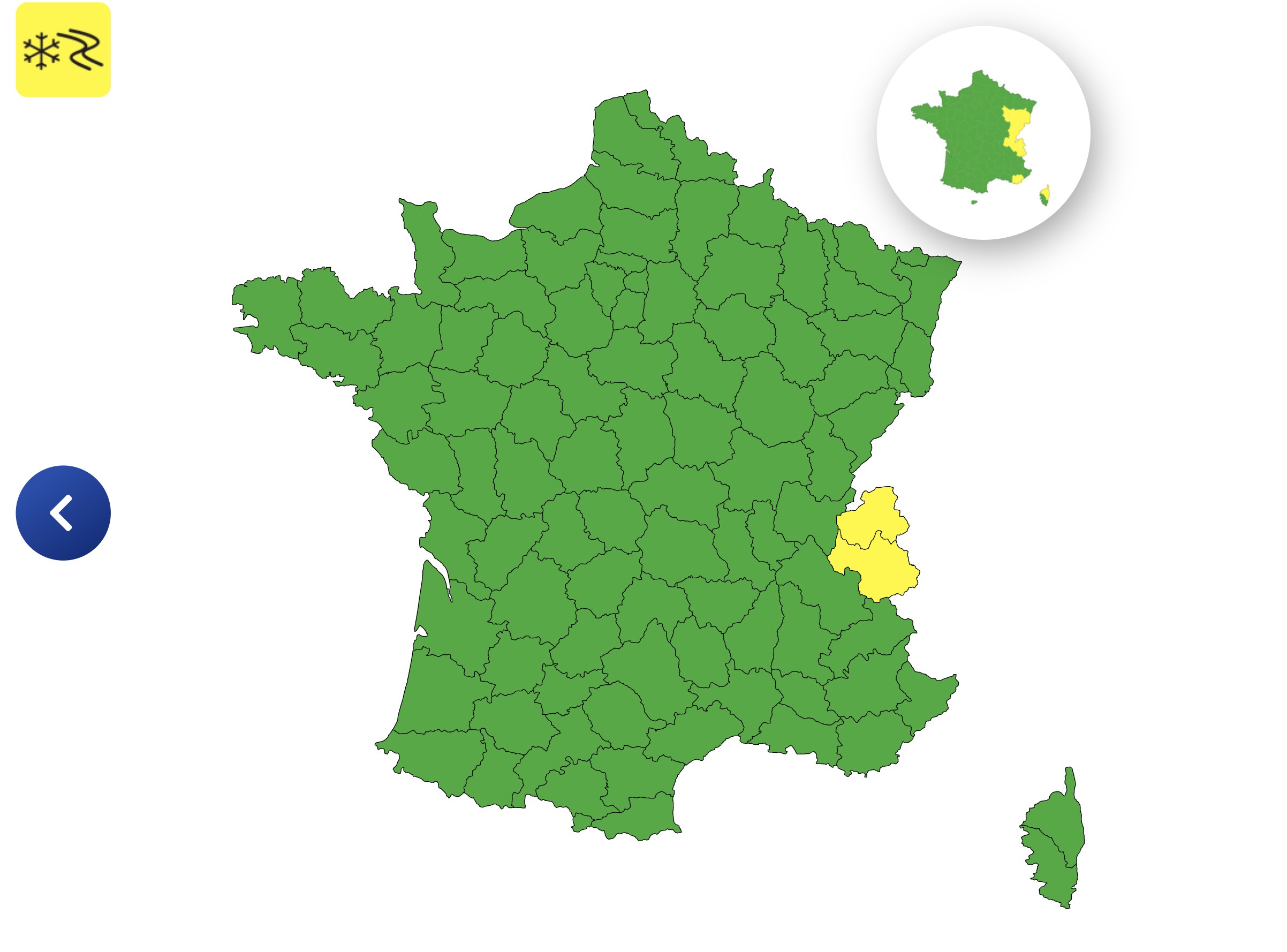 Neige-verglas : voici les 2 départements placés en vigilance jaune ce lundi 27 octobre 2025