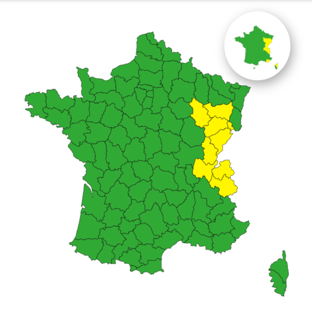 Pluie-inondation : voici les 9 départements placés en vigilance jaune ce lundi 27 octobre 2025