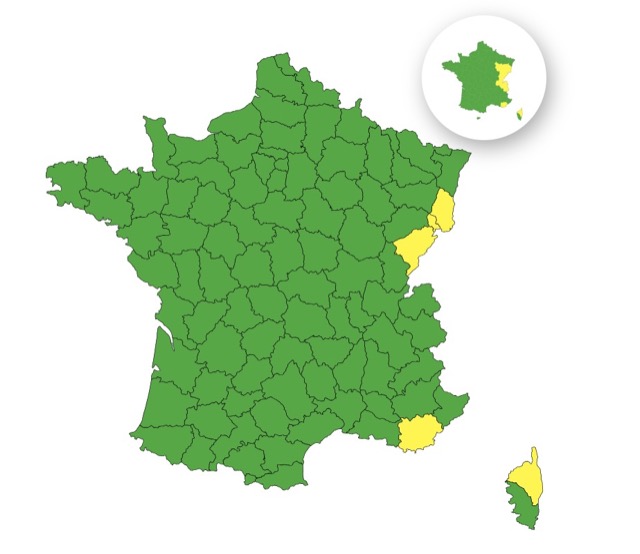 Vents violents : voici les 5 départements placés en vigilance jaune ce lundi 27 octobre 2025