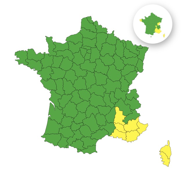 Orages : huit départements placés en vigilance jaune ce jeudi 30 octobre