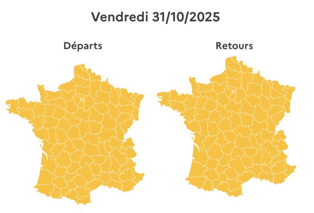 Trafic et bouchons : les prévisions de Bison Futé pour le dernier week-end de la Toussaint