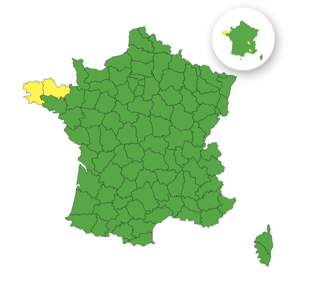 Vents violents : voici les 2 départements placés en vigilance jaune ce vendredi 31 octobre 2025