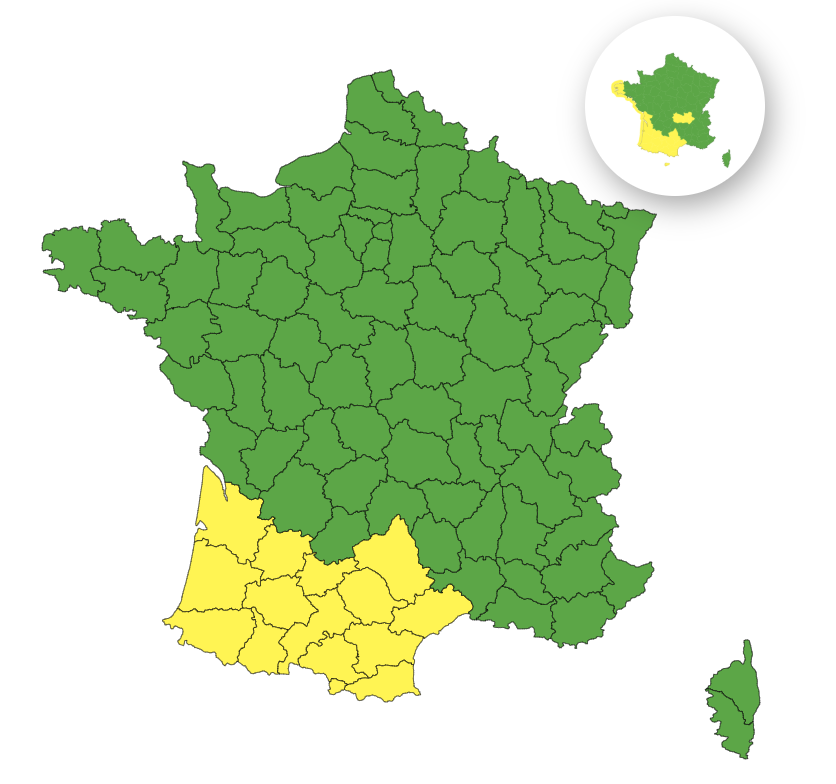 Orages : voici les 14 départements placés en vigilance jaune ce jeudi 6 novembre 2025