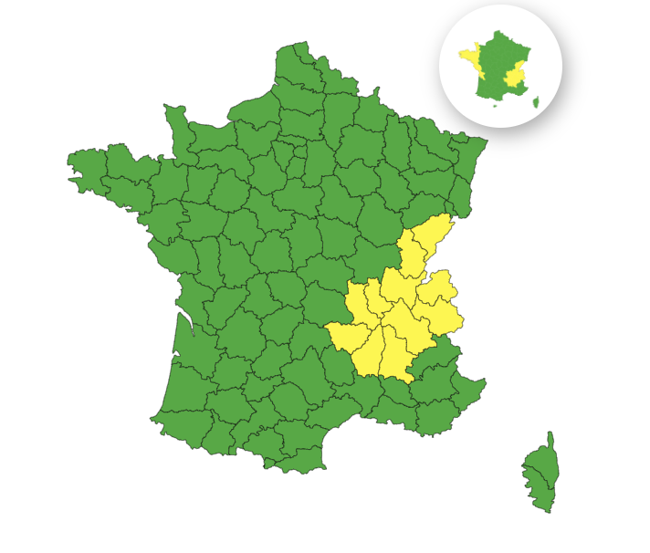 Pluie-inondation : voici les 11 départements placés en vigilance jaune ce dimanche 2 novembre 2025