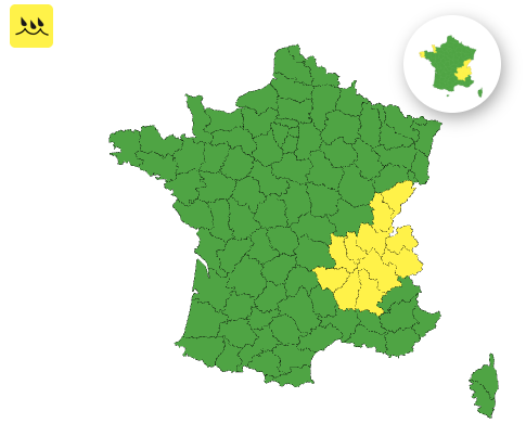 Pluie et inondations : voici les 11 départements placés en vigilance jaune ce samedi 1er novembre