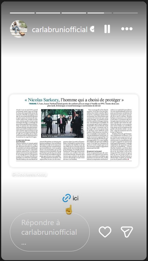 Carla Bruni déterminée à redorer l’image de Nicolas Sarkozy : ce geste symbolique qui en dit long