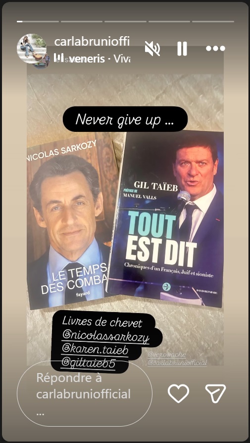 Carla Bruni déterminée à redorer l’image de Nicolas Sarkozy : ce geste symbolique qui en dit long