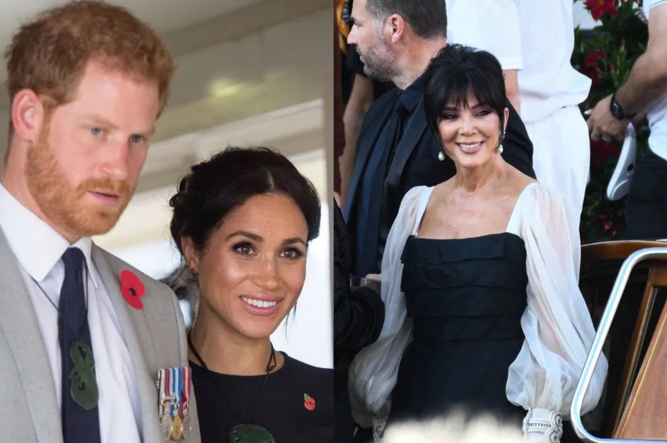 Meghan et Harry invit&eacute;s chez Kris Jenner&hellip; mais soigneusement effac&eacute;s des photos
