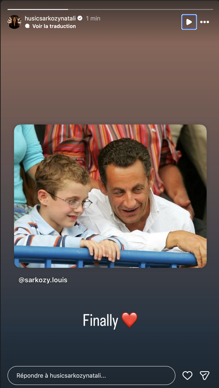 Nicolas Sarkozy libéré : la photo émouvante de son fils Louis après 21 jours de détention