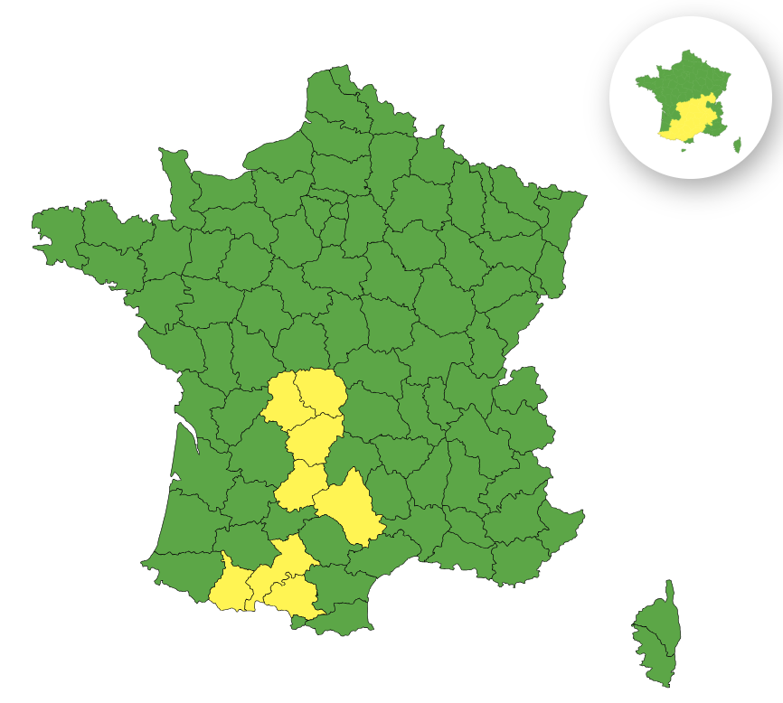 Orages : voici les 8 départements placés en vigilance jaune ce vendredi 14 novembre