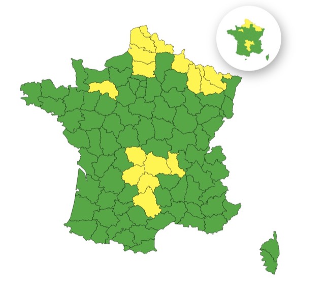 Neige-verglas : voici les 15 départements en vigilance jaune ce mercredi 19 novembre 2025