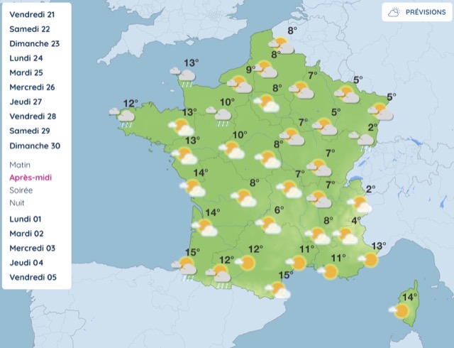 Ce que réserve vraiment la météo dimanche 30 novembre : du froid, de la pluie et de belles éclaircies