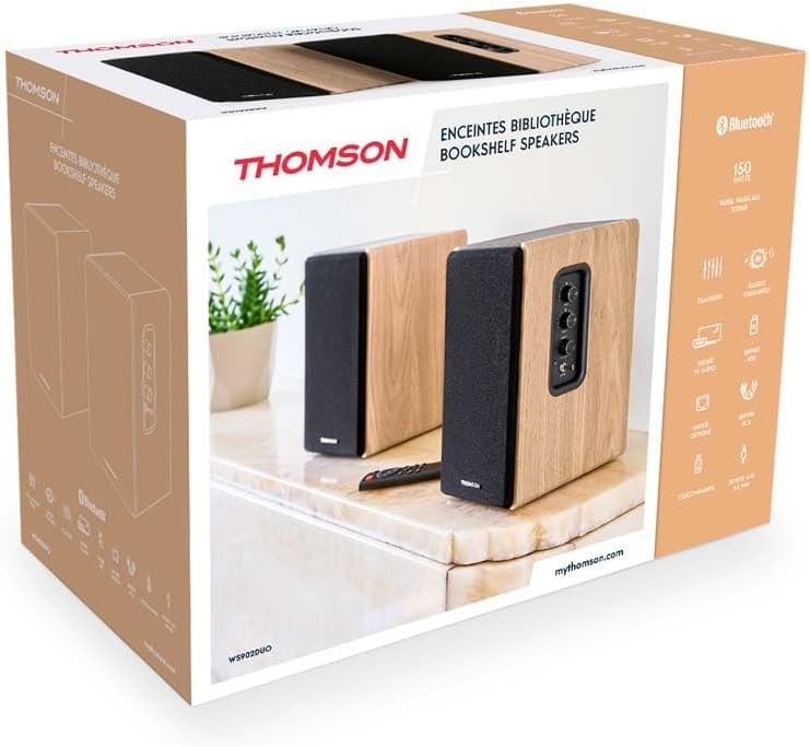 Thomson WS902DUO : les enceintes puissantes au design chaleureux qui feront sensation sous le sapin