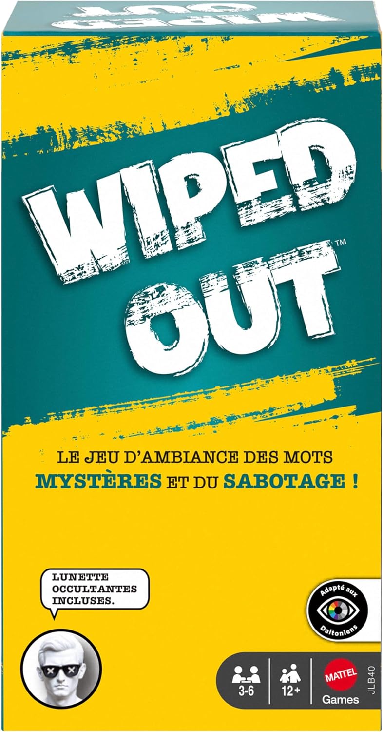 Wiped Out de Mattel : le jeu de déduction complètement déjanté à glisser sous le sapin