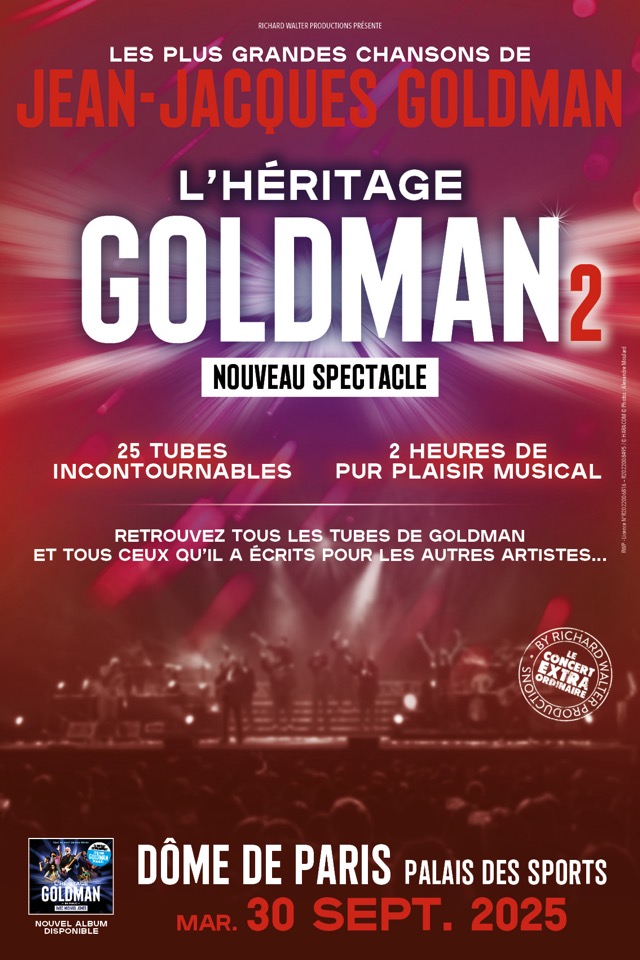 L’héritage Goldman 2 : les plus grands tubes de Jean-Jacques Goldman de retour sur scène