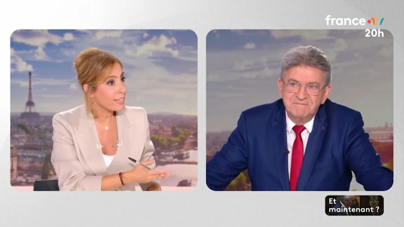 Vous faites le répondeur automatique : Léa Salamé vivement attaquée par Jean-Luc Mélenchon dès son premier JT de 20h